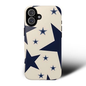 Capa de celular azul marinho com estrela: capa protetora moderna