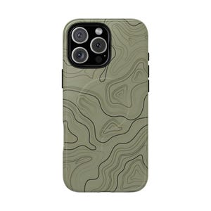Étui pour portable topographique | Coque magnétique résistante pour iPhone 16, 15, 14 Pro Max, Pro, Plu, coques de téléphone pour cartes d'exploration de la nature et de plein air