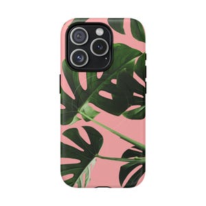 Tropical Monstera Leaf MagSafe iPhone Case: Impact-Resistant 3D Wrap