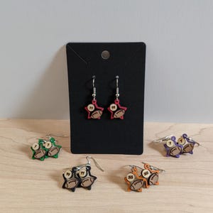 Pendientes de fútbol personalizados hechos a mano