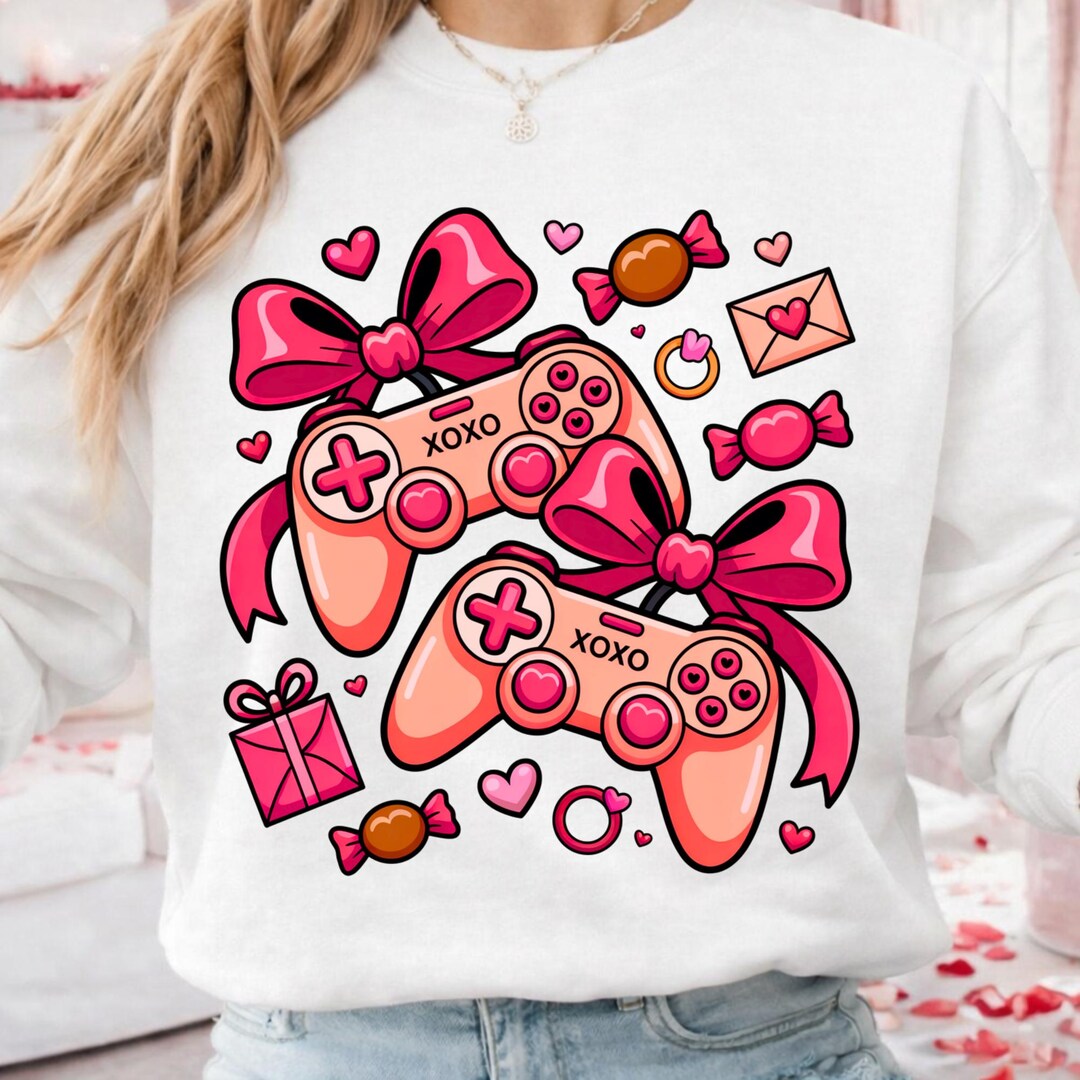 Retro Gamer Valentine PNG, Video Game Heart Sublimation Design, Cute ...