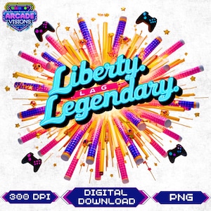 4th of July USA Flag PNG: Graffiti Liberty Design (Digital Download)