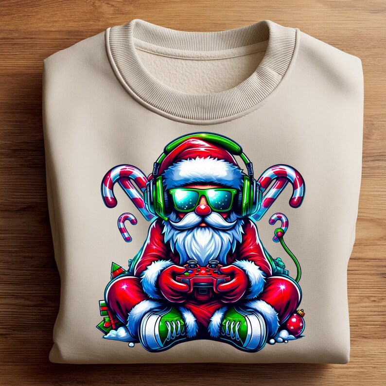 Gamer Santa PNG | Christmas Gaming Clipart (digital Download) - Etsy