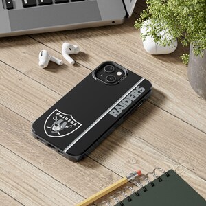 Funda para teléfono de Los Vegas Raiders, perfecta para fanáticos de los deportes, regalo para amantes de la NFL, accesorios con espíritu de equipo, protección duradera