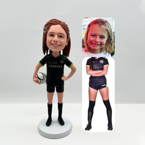 Custom Football bobbleheads, personalized soccer bobbleheads, unique sports Figure gifts, custom gifts for football fans, Christmas gifts