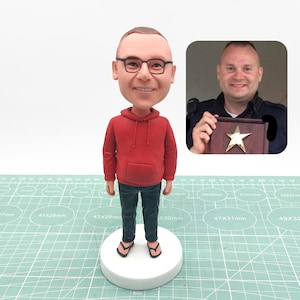 Custom bobbleheads, Custom Bobbleheads, Custom Grandfather Bobblehead,Make Your Own Bobble Head, Custom Father Action Figure,Christmas Gifts