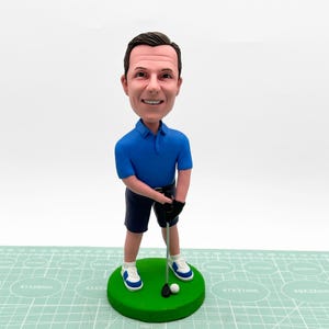 Custom golf bobbleheads, personalized golf gifts for men, custom golfers statues, unique golf gifts, custom gifts for golfers, golfers gifts