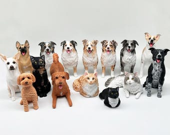 Personalized wedding cake topper,Custom Dog Cake Toppers,Custom Pet Memorials Gifts,3D dog statues,Cat Weddings,Birthday Gifts,Dog figurine.