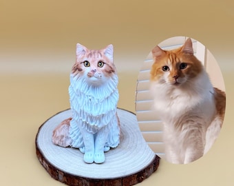 Personalized cat wedding cake toppers,custom Cat Figurines,Cat sculpture,Custom Pet CakeToppers,Pet Birthday gifts,Cat memorial,Dog Statues.
