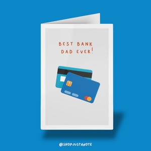 Meilleur père de banque de tous les temps ! - Carte de fête des pères ou d'anniversaire amusante, parfaite pour les papas originaux et cool