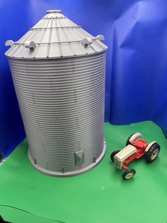 1:16 Scale Toy Grain Bin | Miniature Farm Toy