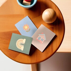 Carte de vœux à broder – Kit créatif DIY | Carte à broder avec fil, aiguille et enveloppe | Activité manuelle pour enfants et adultes
