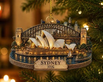 Sydney Acrylic Ornament, Asia Travel Christmas 2026 Decoration, Memory Gift, Vacation Souvenir