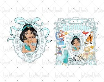 Princesa Jasmine con lazo PNG, personaje de Disney (descarga digital)