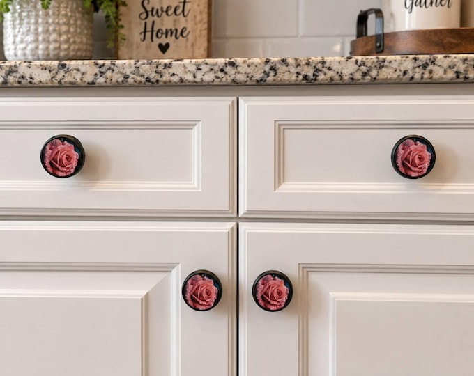 Custom Engraved or full-color Drawer Pulls.