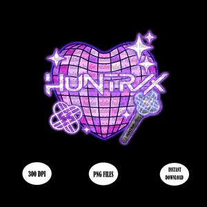 Kpop Huntrix Heart png, Kpop Demon Hunters png, Huntrix Lover png, Demon Hunter-shirtontwerp png, Huntrix-fan png, Huntrix Rumi Mira png