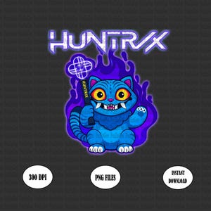 Huntrix Tiger png, Kpop Demon Hunters geïnspireerde png, Huntrix Fan Gift png, Kpop Demon Hunter T-shirtontwerp png, Kpop Lover Lover Cute Character png