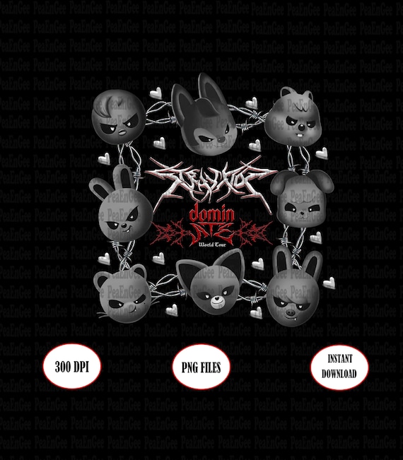 Stray Kids Skzoo Dominate PNG: Kpop T-shirt Design (digital