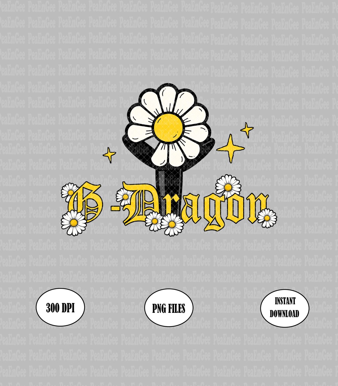 Kpop G-dragon PNG: GD King of Kpop Shirt Design (digital Download ...