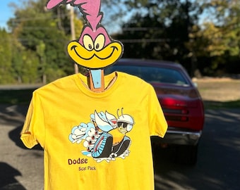 Dodge Scat Pack T-Shirt Gelb Mopar