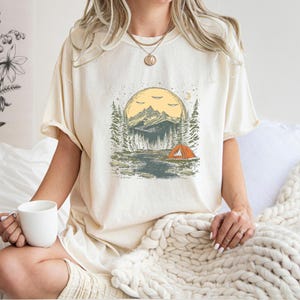 Cute Camping Shirt, Comfort Colors Retro Camping T-shirt, Camping Family Matching Tee, Camp Lovers Gift, Camp Lovers Tee