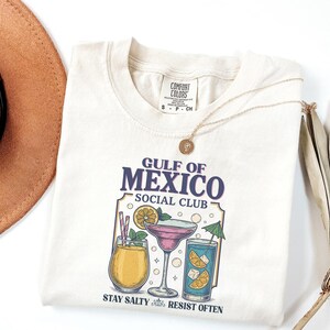 Gulf of Mexico Stay Salty Resist Often Shirt, Comfort Colors  Resist Shirt, Democrat Gift, Gulf of Mexico Social Club Tee