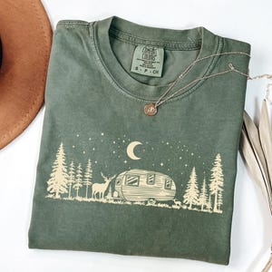 Cute Camping Shirt, Comfort Colors Retro Camping T-shirt, Camping Family Matching Tee, Camp Lovers Gift, Camp Lovers Tee