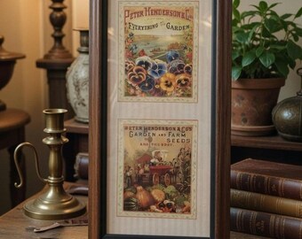 Vintage Peter Henderson & Co. Seed catalog cover reproduction prints