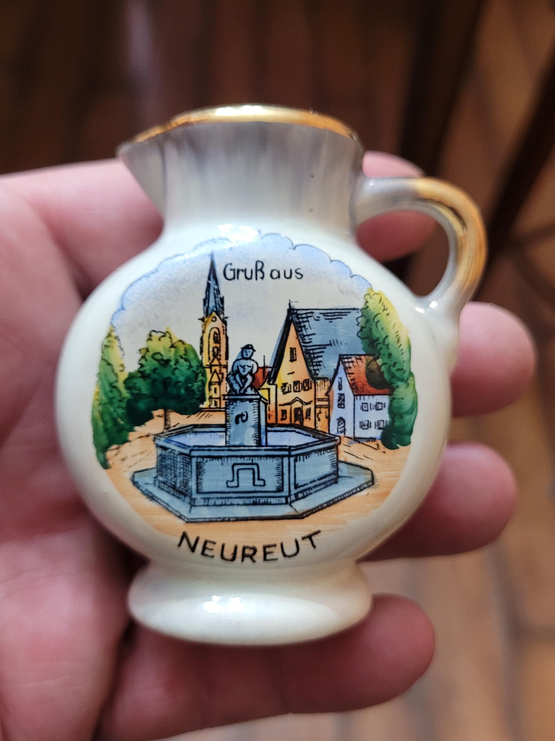 Porcelain Mini Vase West Germany - Etsy