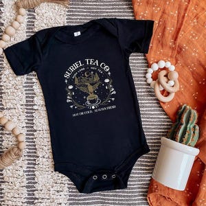 A Court of Thorns and Roses Baby Bodysuit, Suriel Tea, Bookish Gift