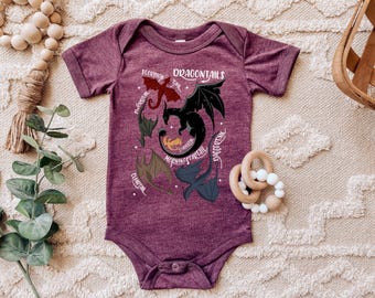 Fjärde vingen draksvansar babybody: Bokliknande fantasikläder