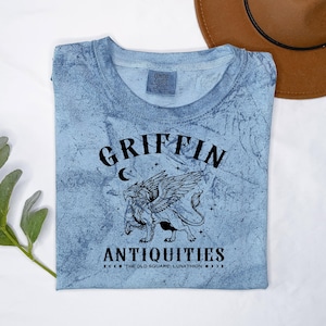 Crescent City Griffin Antiquities T-Shirt - Comfort Colors, Bookish Apparel