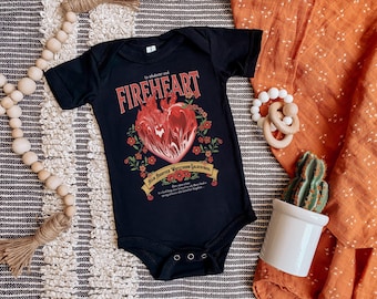 Body per neonati Fireheart: abbigliamento da biblioteca Throne of Glass