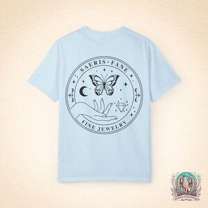 Quicksilver Saeris Fane T-Shirt, Bookish Apparel, Fantasy Apparel Chambray