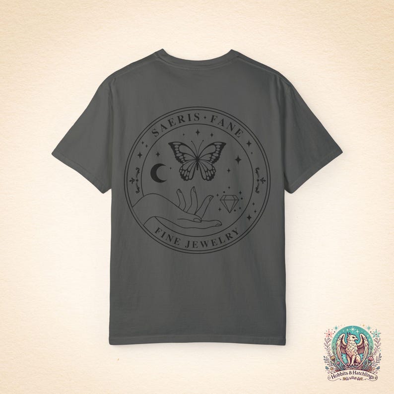 Quicksilver Saeris Fane T-Shirt, Bookish Apparel, Fantasy Apparel Pepper