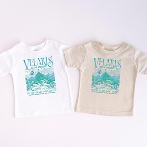 Colorful Velaris Toddler/Kids Tee, ACOTAR, Kids Birthday Gift