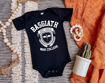 Fjärde vingen Basgiath babybody, boklig babypresent
