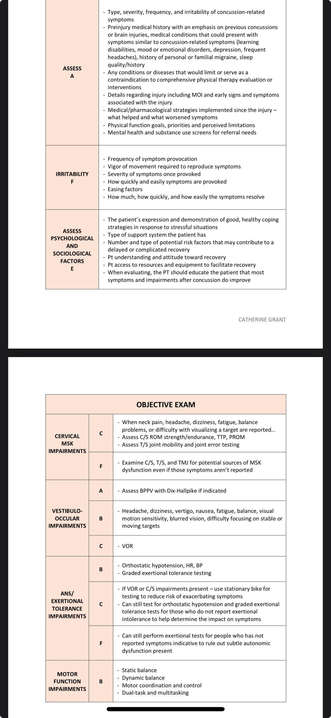 OCS - 2020 CPG Concussion Management Study Guide - Etsy