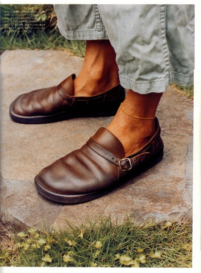 Men's BROWN Handmade Leather Shoes image 4