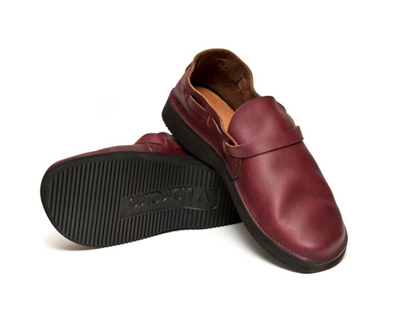 Men's OXBLOOD Handmade Leather Shoes image 1