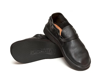 Men's BLACK Handmade Leather Shoes