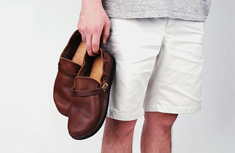 Men's BLACK Handmade Leather Shoes image 3