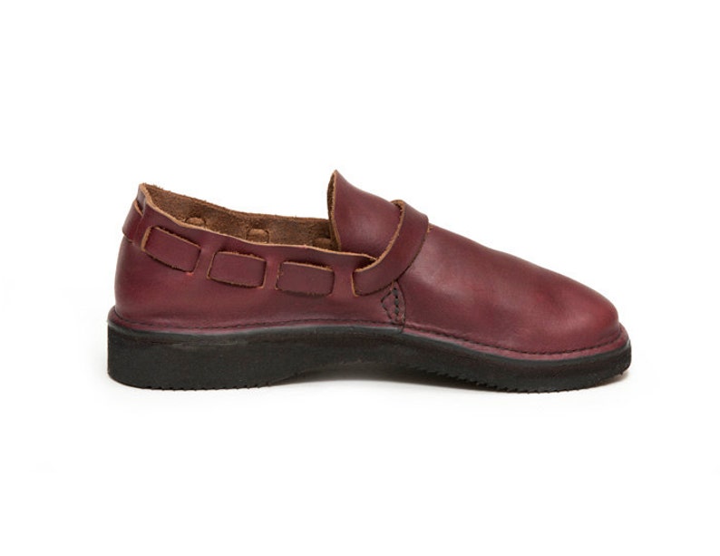 Men's OXBLOOD Handmade Leather Shoes image 3