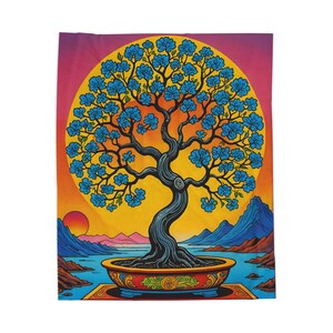 Tree of Life fluwelen deken: gezellige plaid voor thuisdecoratie
