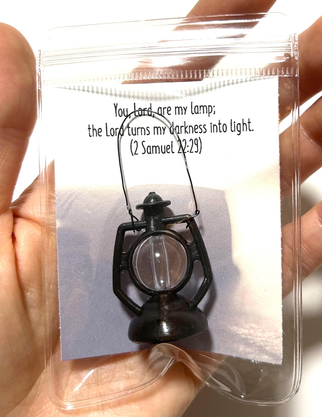 Little Lamp Light Miniature | Christian Gift Pocket Card | Baptism ...