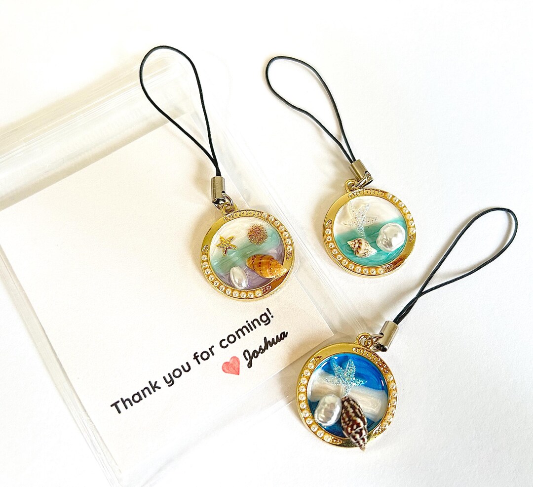 Seaside Beach Wedding Keychain | Goodie Bag Party Favor for Guests ...