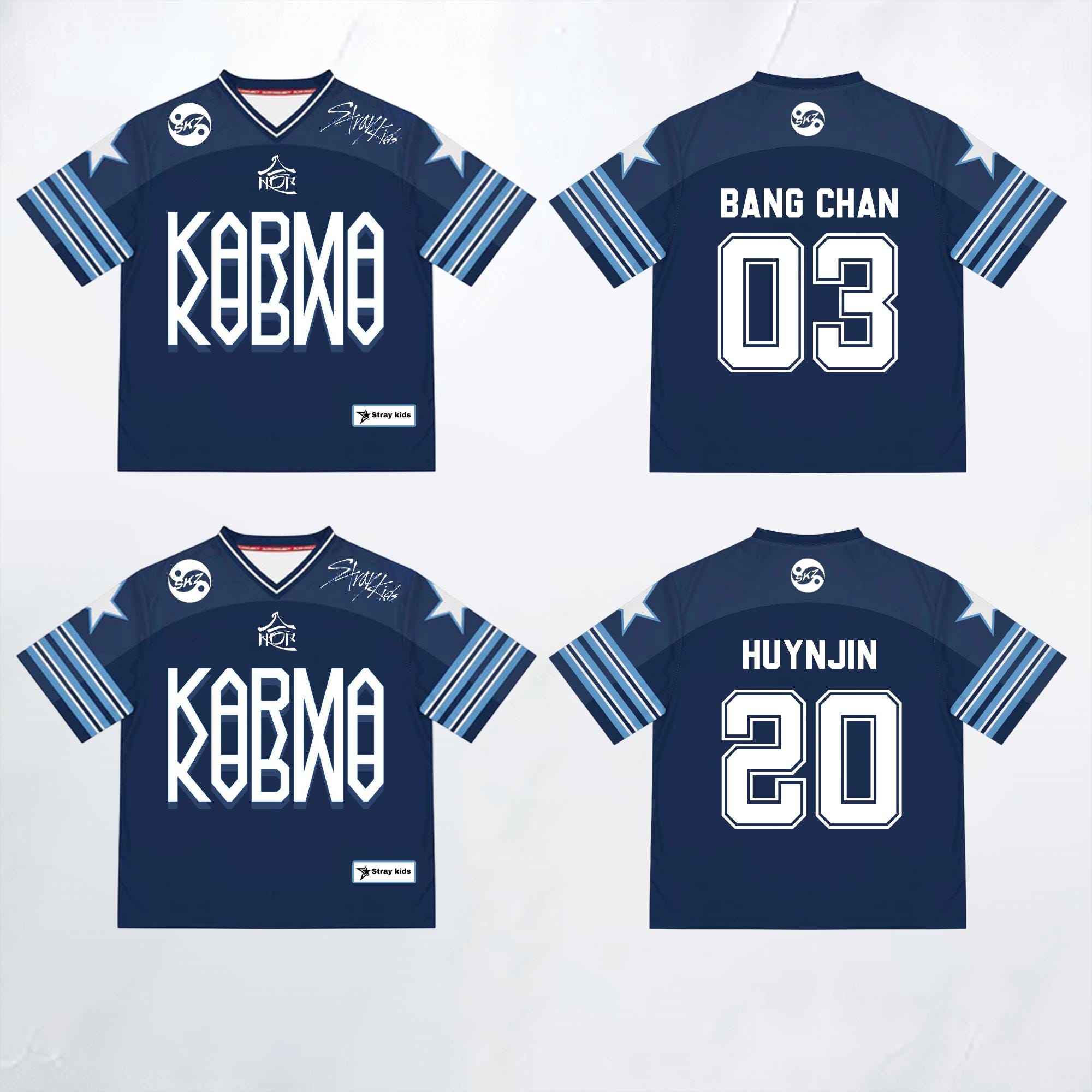 Discover Custom Kpop Football Jersey Crop Top Mesh Baseball Jersey with Number for Fans