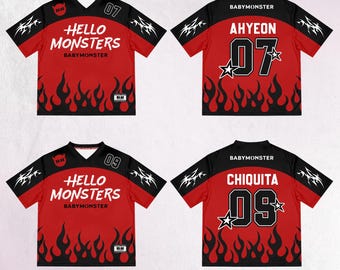 BABYMONSTER K-pop Jersey (choose Members!) - Etsy Israel