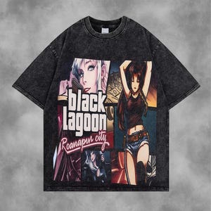 Vintage Washed Hemd | Retro Kunstdruck