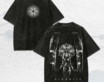 Vintage Horror Survival Game Graphic Washed Shirt, bR25Sb8a